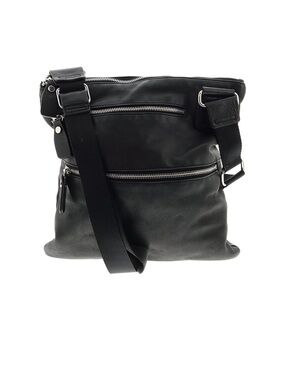 Margot Genuine Leather Black Crossbody Bag multi zip minimalist everyday purse